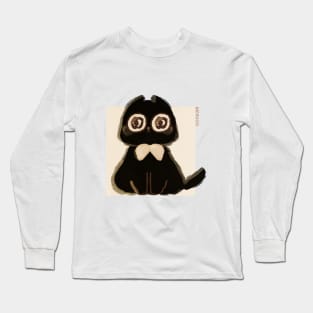 Crying Black Cat Long Sleeve T-Shirt